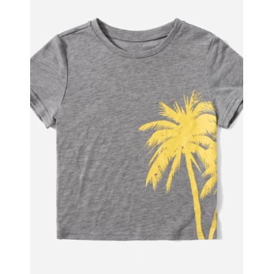 Toddler Boys Palm Tree Print Tee & Shorts (size:6Y)