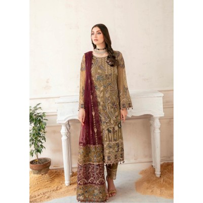 PAKISTANI DRESS MINHAL BY RAMSHA