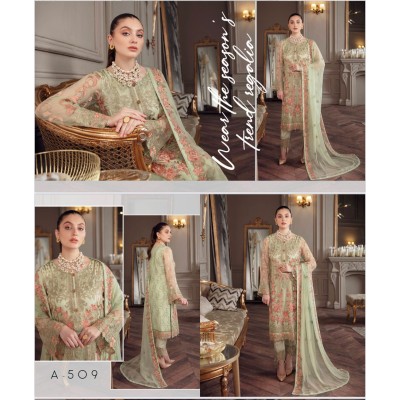 PAKISTANI DRESS MINHAL BY RAMSHA SHIFFON