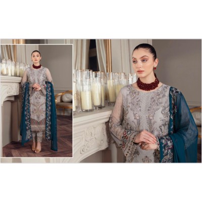 PAKISTANI DRESS MINHAL BY RAMSHA SHIFFON