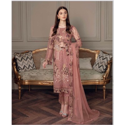 PAKISTANI DRESS MINHAL BY RAMSHA SHIFFON