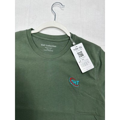 EHT Collection's Men's classic regular crew neckline and short sleeves for comfort. 100% cotton T-Shirt.