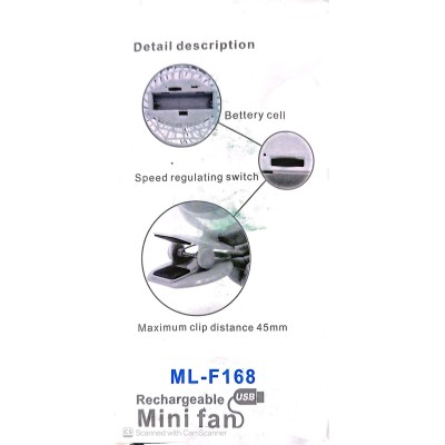 Battery-Operated Clip-on Stroller Fan, Portable Mini Desk Fan Rechargeable