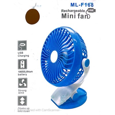 Battery-Operated Clip-on Stroller Fan, Portable Mini Desk Fan Rechargeable