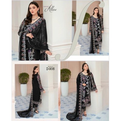 PAKISTANI DRESS MINHAL BY RAMSHA SHIFFON VOL-6