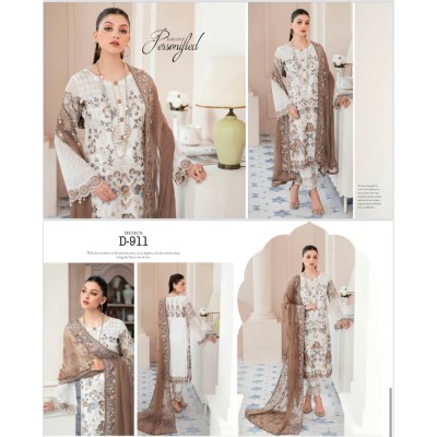 PAKISTANI DRESS MINHAL BY RAMSHA SHIFFON VOL-6